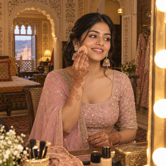 Goes under full makeup